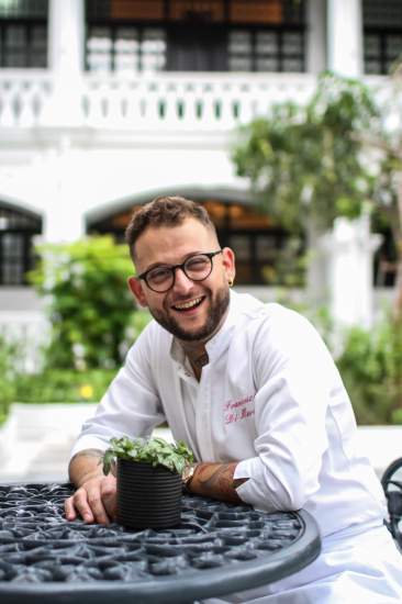 Découvrez le Chef Francesco Di Marzio, au Restaurant Maison Rosella<br />
 