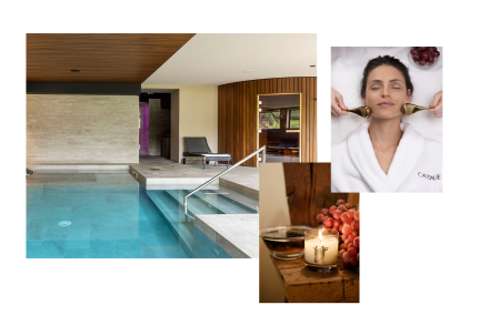 Piscine intérieur · Chateau de Germigney · Hôtel de Charme Relais &amp; Châteaux Jura